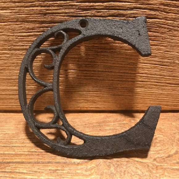 Cast Iron Letter "B" 4 5/8"tall Ornate Raw Cast Iron Ready to Paint 0184-0557-B - Picture 3 of 14